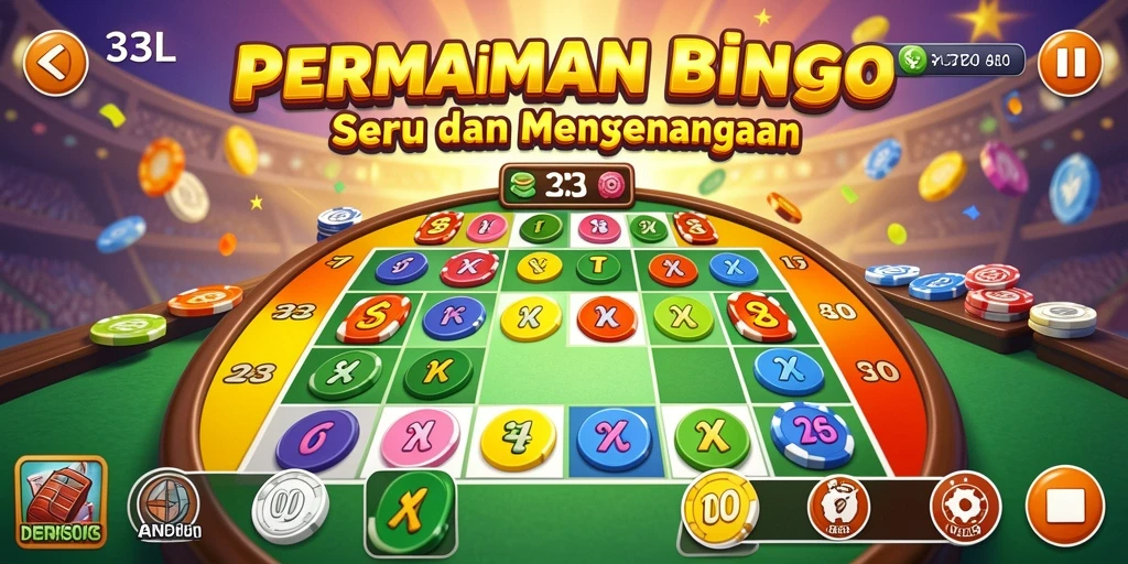 Screenshot utama 33L menampilkan gameplay Bingo yang seru dan interaktif.