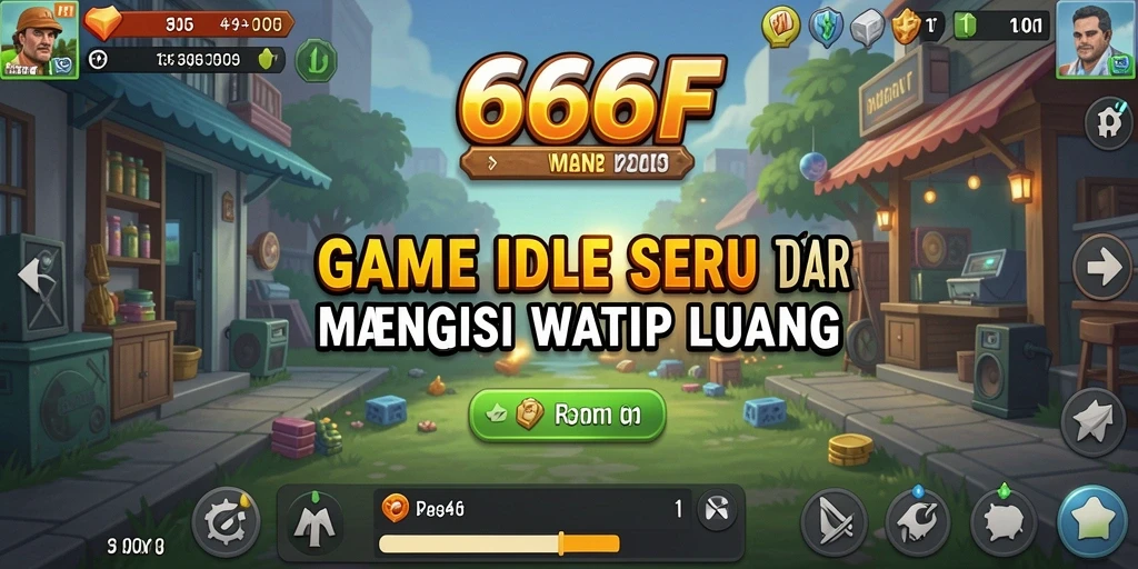 Gameplay sederhana dan menyenangkan di 666F dengan karakter menarik.
