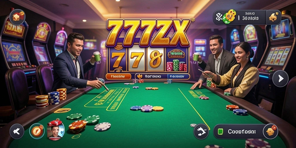 Tampilan menarik dari gameplay kasino 777ZX yang seru dan interaktif.