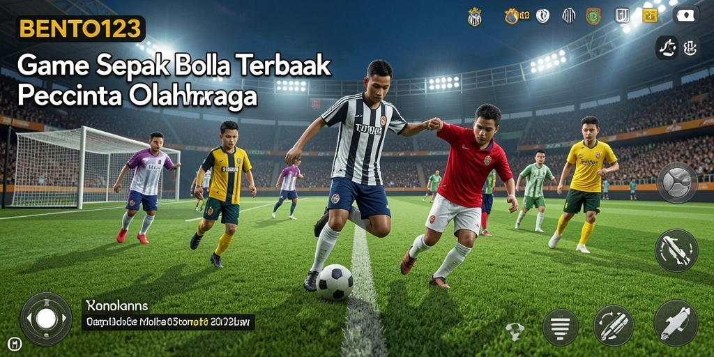 Gameplay BENTO123 yang mendebarkan dengan pertandingan sepak bola nyata.