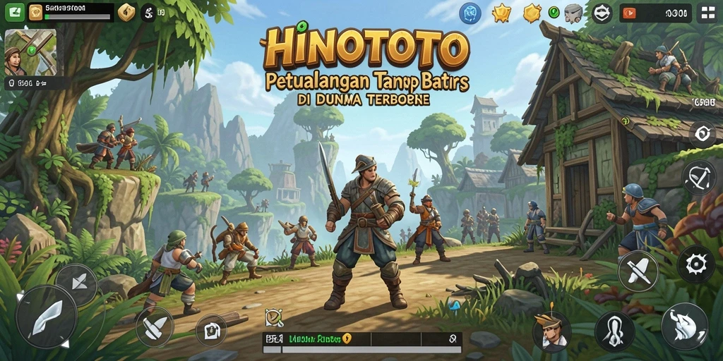 Gameplay HINOTOTO menunjukkan eksplorasi dunia terbuka yang menakjubkan.