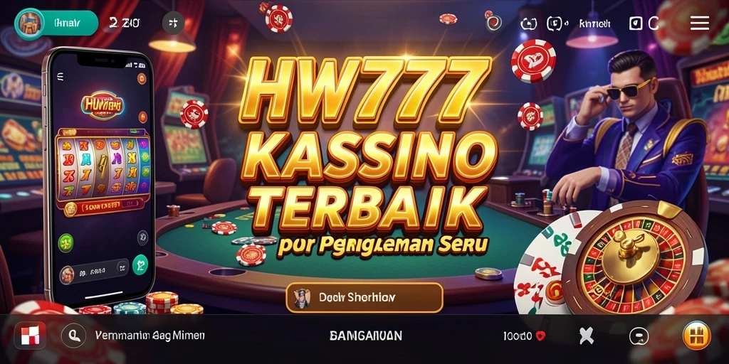 Screenshot HW777 menampilkan pengalaman bermain kasino yang mendebarkan.