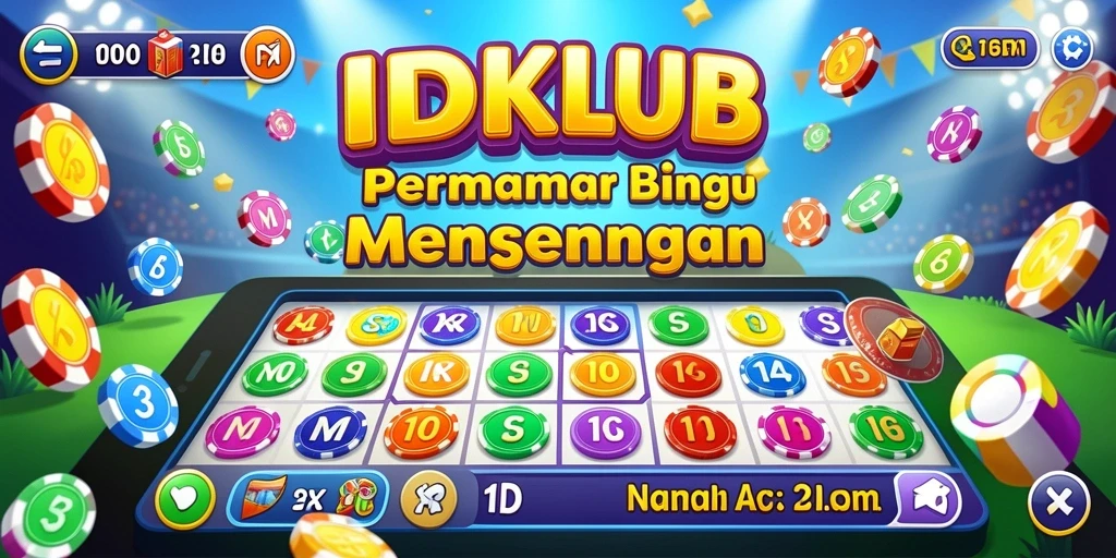 Tampilan gameplay Bingo yang menarik dan interaktif di IDKLUB.