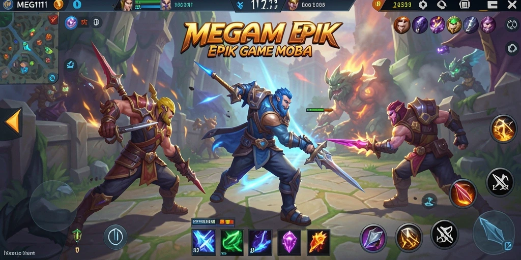 Tampilan gameplay menegangkan di MEGA111 saat berperang.