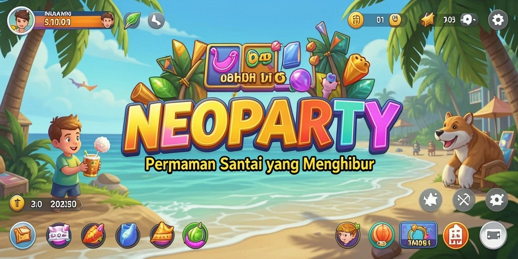 Tampilan gameplay seru dari NEOPARTY yang menggugah semangat.