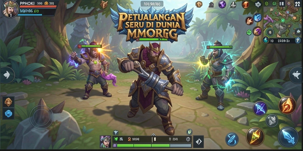 Screenshot gameplay PPHOKI dengan aksi petualangan seru di dunia MMORPG.