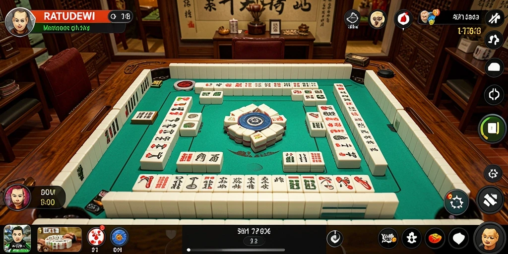 Screenshot gameplay <strong>RATUDEWI</strong> menampilkan permainan Mahjong yang seru dan menantang.
