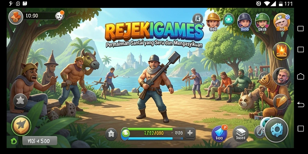 Tampilan gameplay seru dan menarik dari REJEKIGAMES.