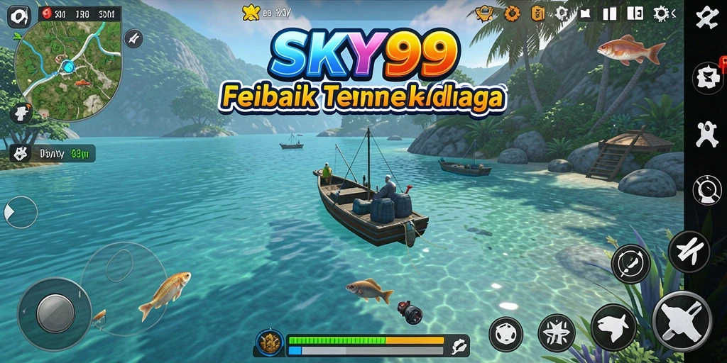 Tangkapan ikan yang mengesankan dalam gameplay SKY99.