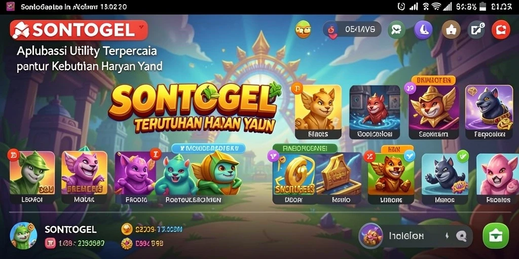 Tampilan menarik dan fungsionalitas aplikasi Utility SONTOGEL.