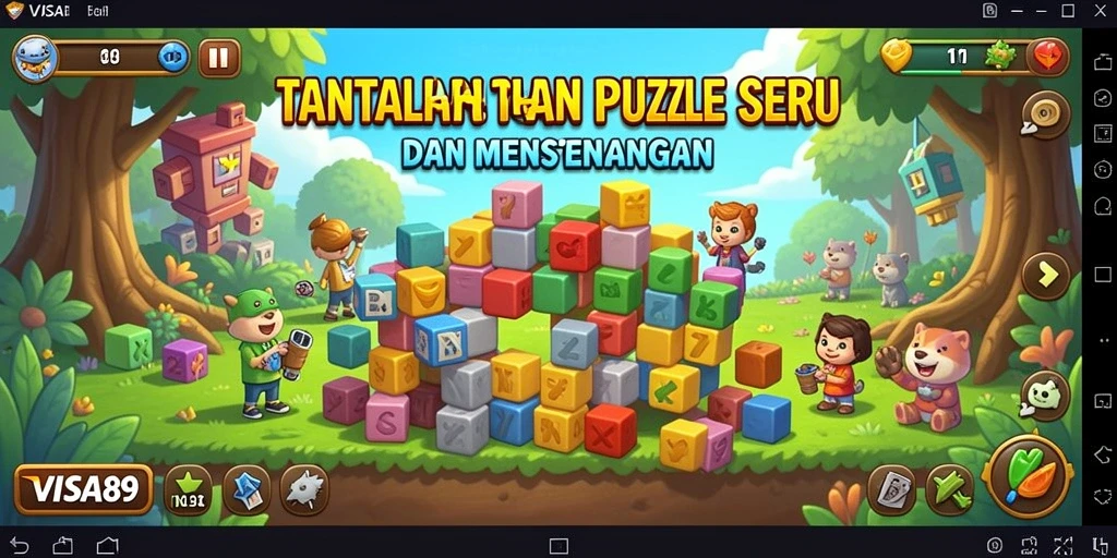 Tampilan gameplay seru dan menantang di VISA89.