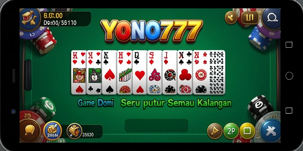 Gameplay seru dalam permainan Domino YONO777 yang menantang.