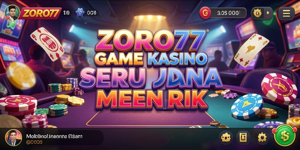 Tampilan gameplay seru dari aplikasi Kasino ZORO77.